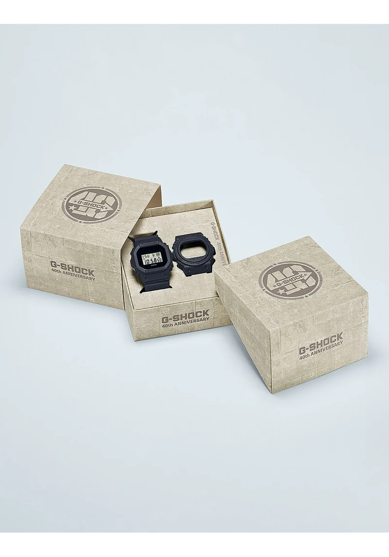Casio G-Shock DWE-5657RE-1 Herren Armbanduhr Schwarz • 40th Anniversary REMASTER BLACK • Limitierte Edition