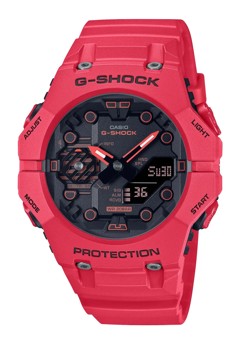 Casio G-SQUAD GBD-200RD-4 Herren Armbanduhr Rot • Bluetooth Schrittzähler • 200 m wasserdicht