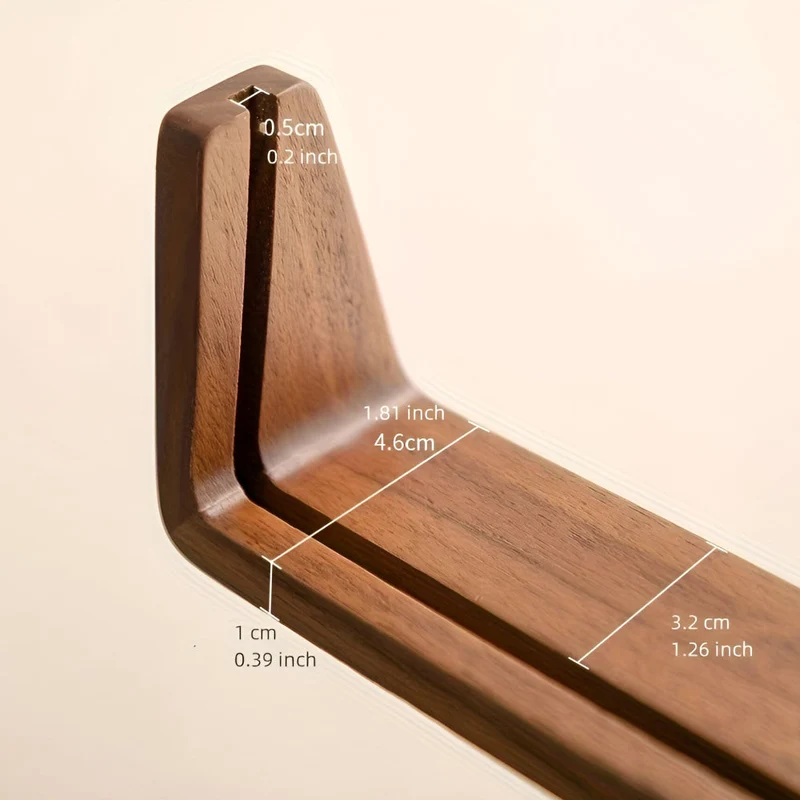 Houten Fotohouder met Acryl 6 Inch Staand Tafelmodel Verticaal Horizontaal Fotodisplay Walnoot Beuken | Sansoti