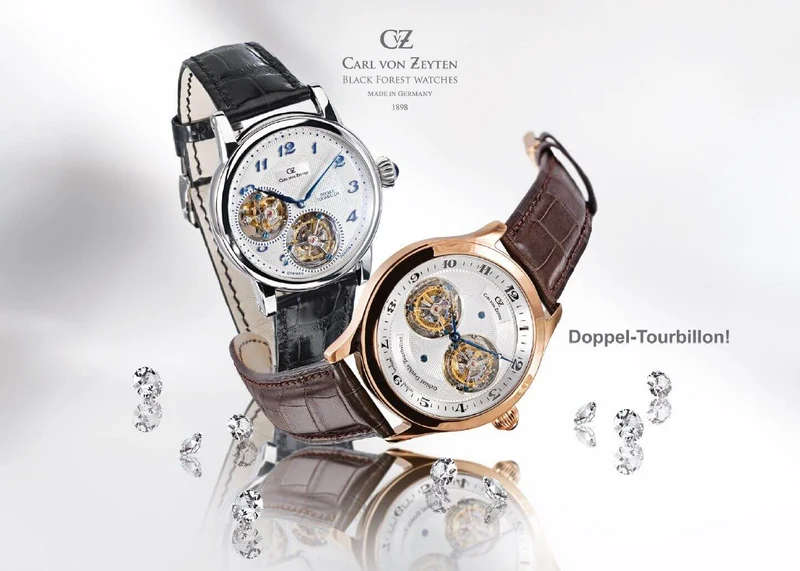 Carl von Zeyten Todtmoos Limited Edition CVZ2020RSL Herren • Doppel-Tourbillon • Automatikwerk Kaliber 101