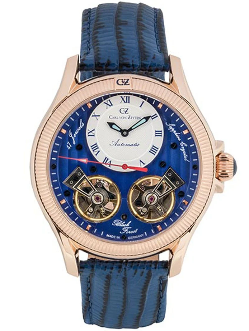 Carl von Zeyten Waldhaus CVZ0084RBLS Herrenuhr Roségold • Skelett-Automatikwerk • Limited Edition