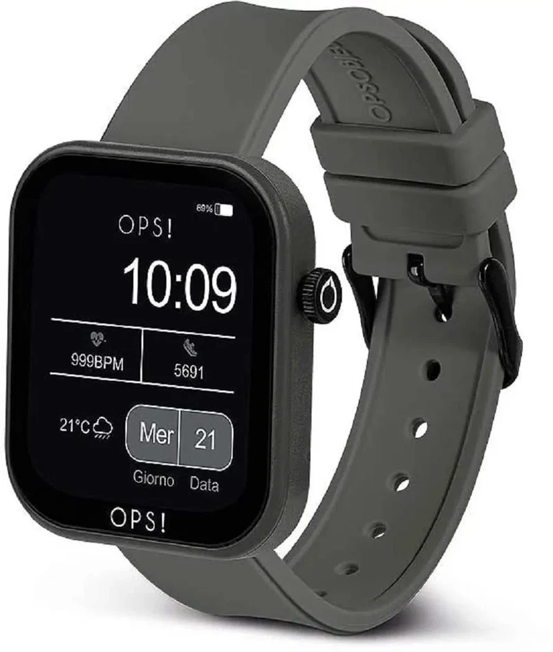 OPS! Active Call OPSSW-30 Unisex-Smartwatch • Call- & Fitnessfunktionen • Italienisches Design