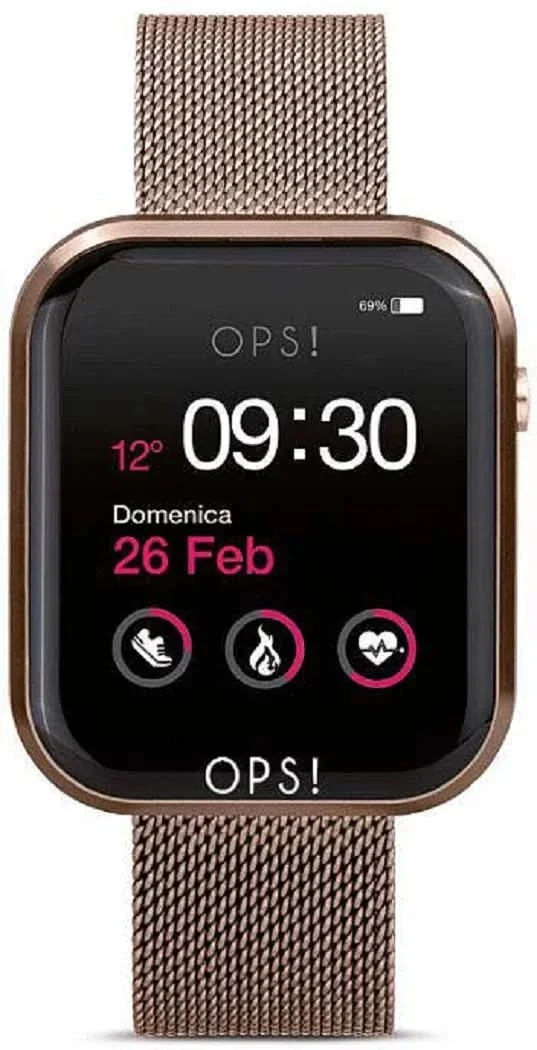 OPS! Smart Call OPSSW-17 Unisex-Smartwatch • Italienisches Design • Bluetooth Call