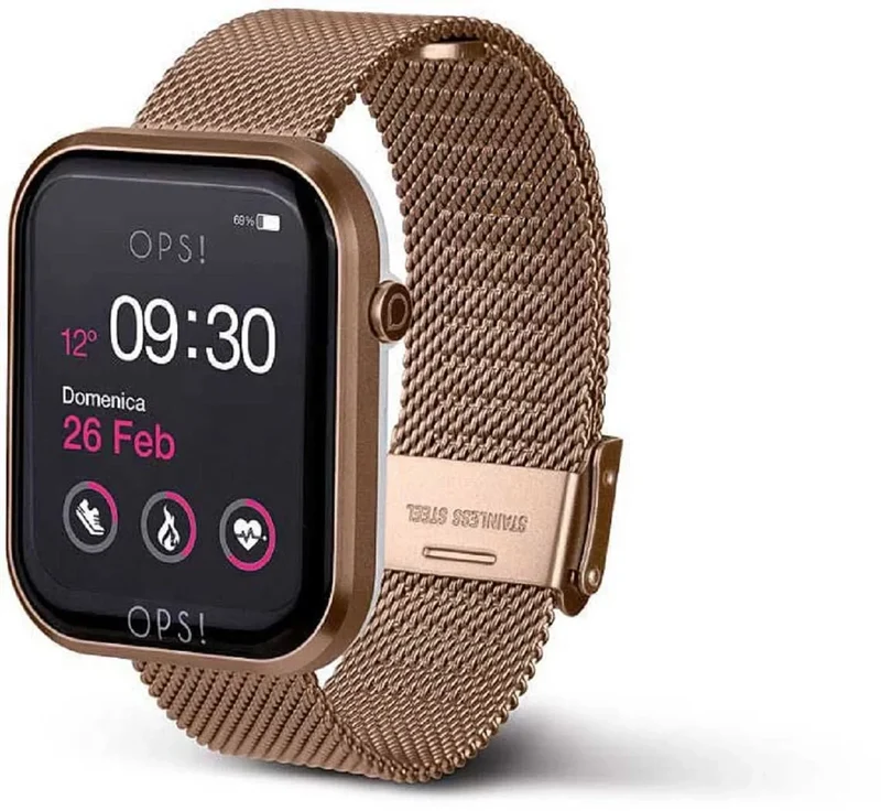 OPS! Smart Call OPSSW-17 Unisex-Smartwatch • Italienisches Design • Bluetooth Call