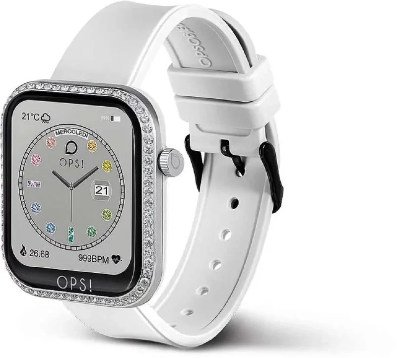 OPS! SMART Call Diamonds OPSSW-39 Unisex-Smartwatch • Stylisches Pop-Design • Bluetooth-Anruffunktion