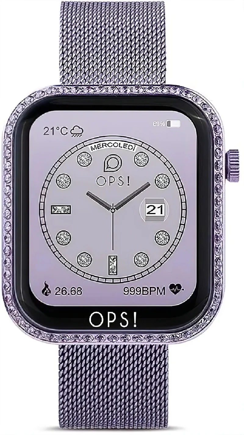 OPS! SMART Call OPSSW-42 Unisex-Smartwatch • Pop-Design