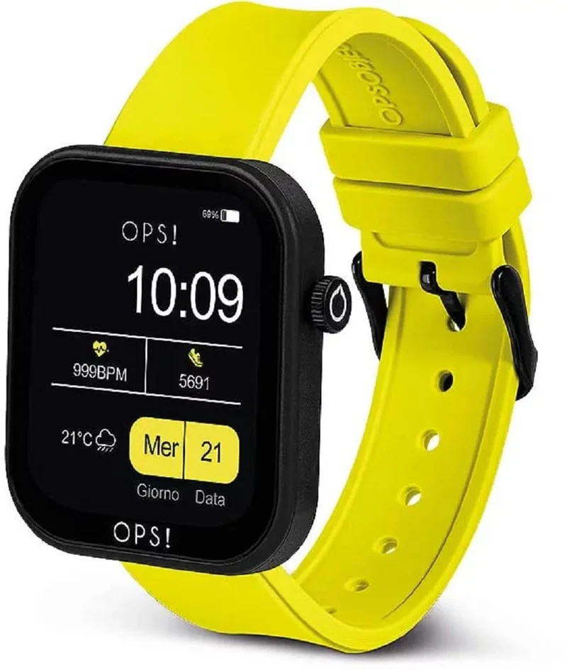 OPS! Active Call OPSSW-32 Unisex-Smartwatch • Bluetooth Call & SOS • Italienisches Design