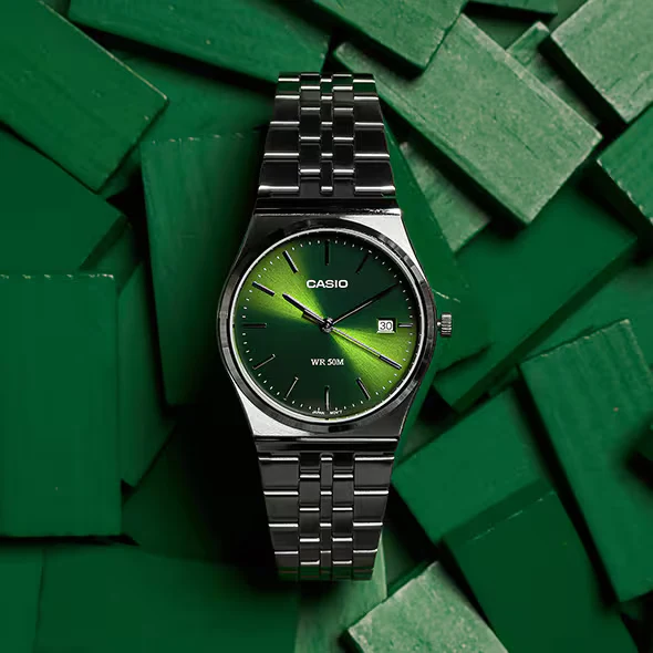 Casio Timeless Collection MTP-B145D-3AVEF Uhr • Elegantes Retro-Design • Datumsanzeige