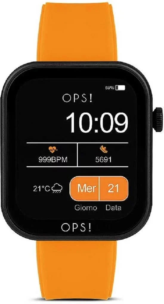 OPS! SMART ACTIVE CALL OPSSW-34 Unisex-Smartwatch • Pop-Spirit • Call- & Fitnessfunktionen