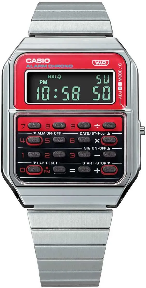 Casio Vintage CA-500WE-4BEF Uhr • Kultiges Retro-Design • Integrierter Taschenrechner