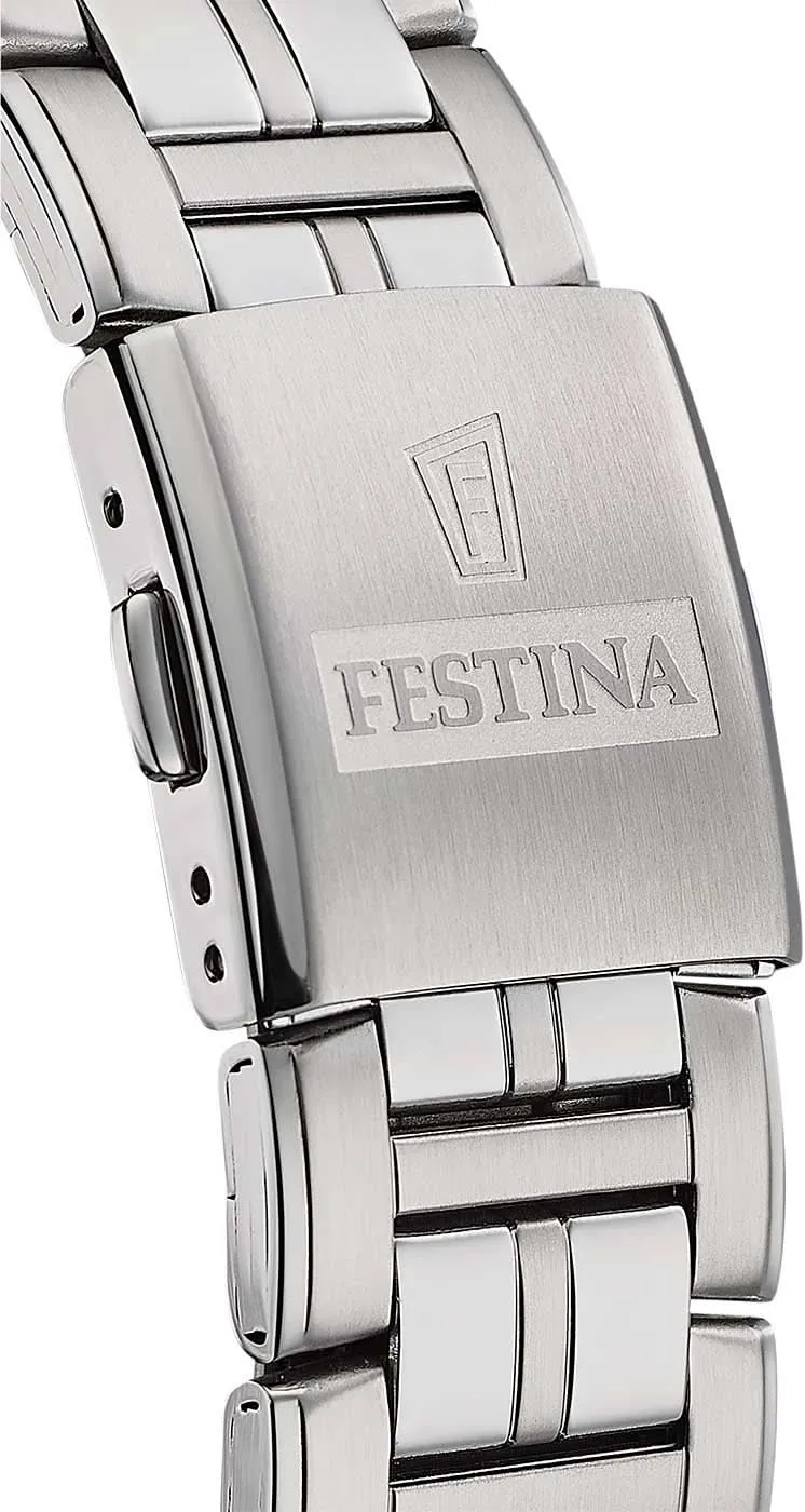Festina Multifunction F20445/7 Herrenuhr • Edelstahl • 10 bar