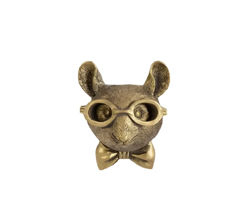 Wandhaak Dierenkop Goud Kapstokhaak Decoratie Wand Resin | Sansoti