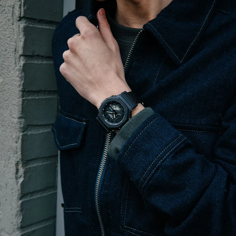Casio G-Shock GA-2100BCE-1AER Herrenuhr • Carbon Core Guard • Cordura-Band