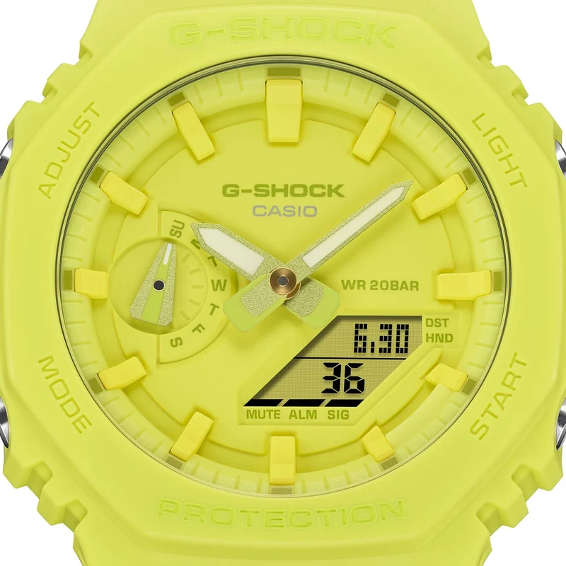 Casio G-Shock GA-2100-9A9ER Herrenuhr • Carbon • Octagon