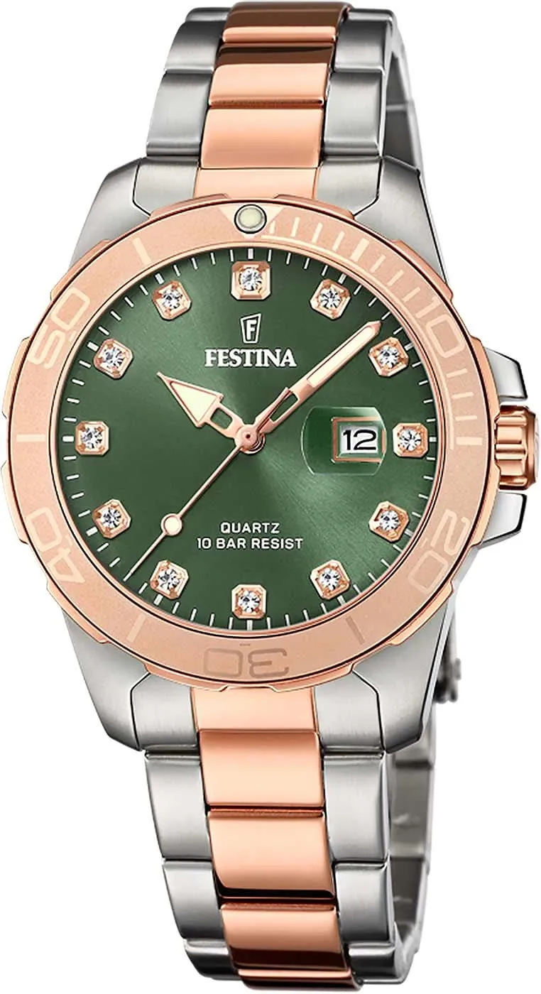 Festina Boyfriend F20505/4 Damenuhr • Feminine Eleganz • Hochwertiger Edelstahl