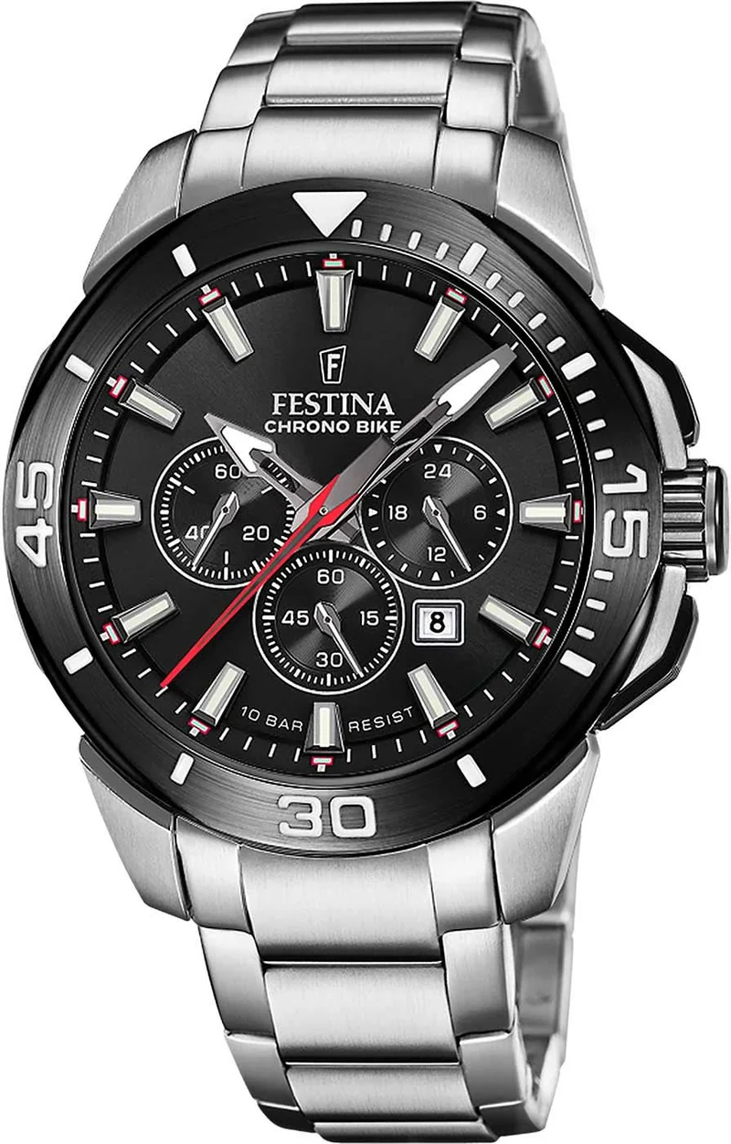 Festina Chrono Bike F20641/1 Herrenuhr • Edelstahl • 10 ATM