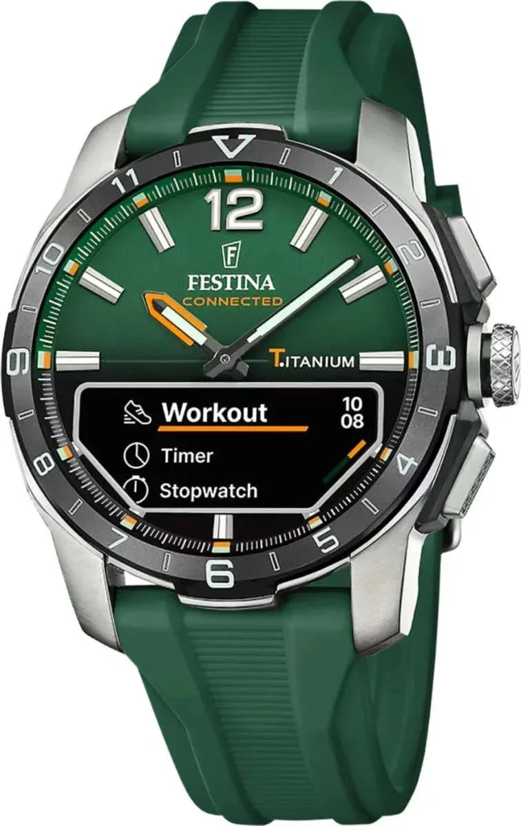 Festina Connected D F23000/2 Herrenuhr • Robustes Titan • Saphirglas