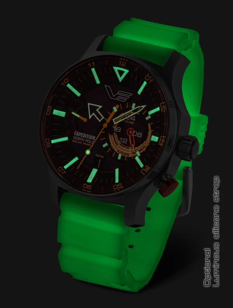 Vostok Europe Expedition North Pole VS57-595A735 Herrenuhr • Solar-Antrieb • K1 Sicherheitsglas