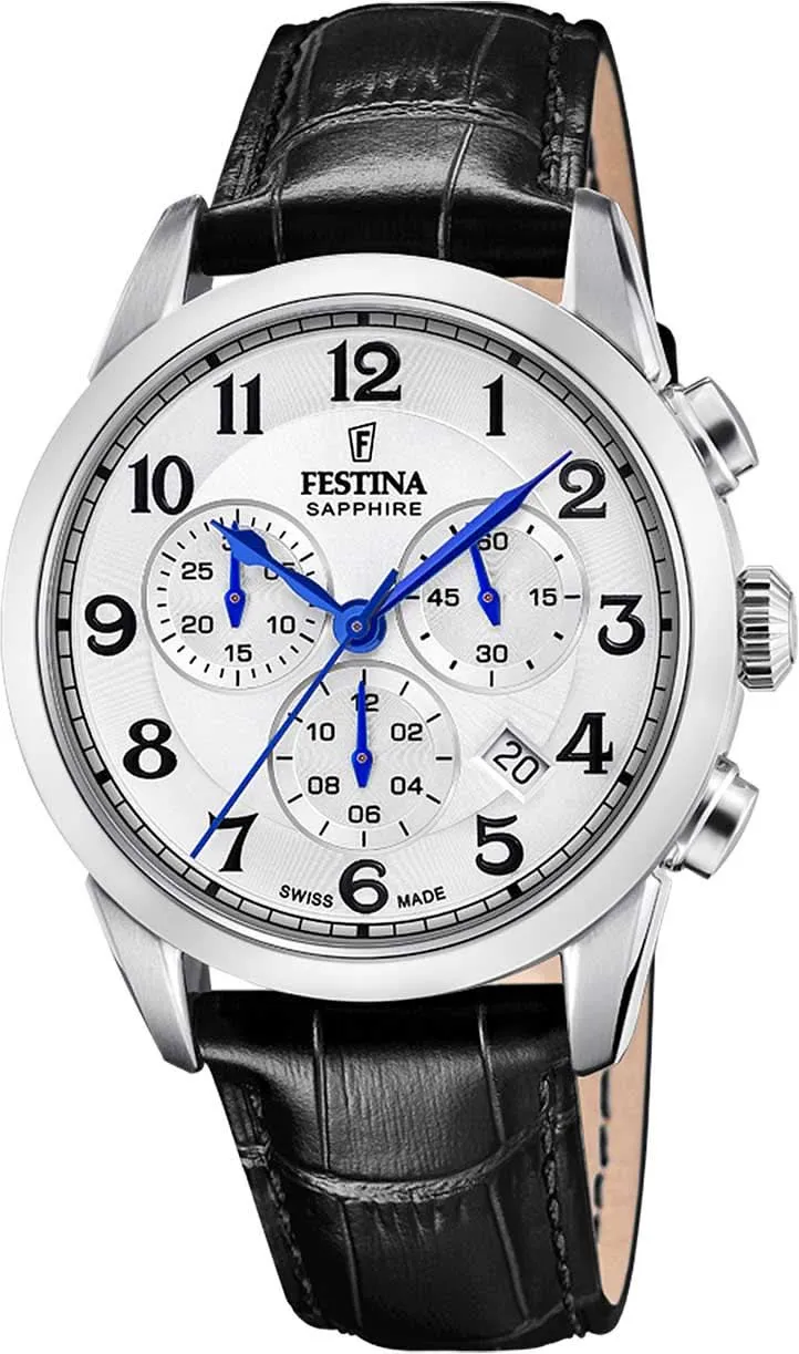 Festina Swiss Made F20041/1 Herrenuhr • Automatikwerk • Saphirglas