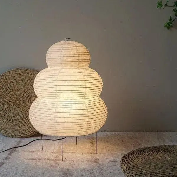 Vloerlamp Wabi Sabi Rijstpapier 60cm Japandi Design | Sansoti