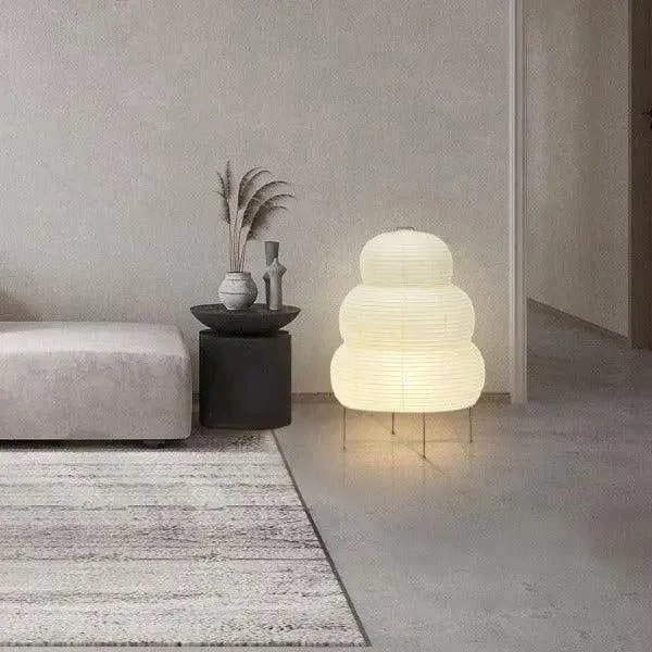 Vloerlamp Wabi Sabi Rijstpapier 60cm Japandi Design | Sansoti