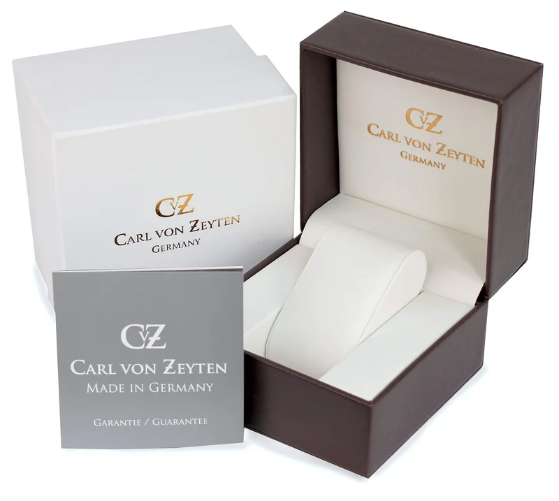 Carl von Zeyten Freiburg CVZ0063SLS Herrenuhr Silber • Automatikwerk • Dual Time