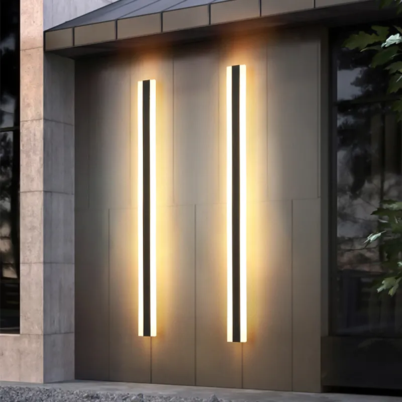 Weerbestendige LED Wandlamp IP65 Waterdicht Zwart IJzer voor Buiten Tuin Terras Gevel Buitenverlichting | Sansoti