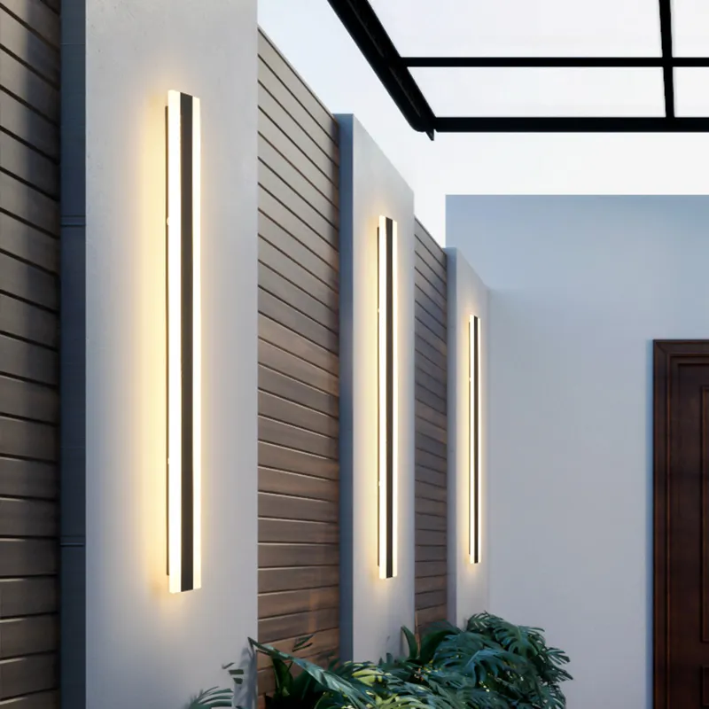 Weerbestendige LED Wandlamp IP65 Waterdicht Zwart IJzer voor Buiten Tuin Terras Gevel Buitenverlichting | Sansoti
