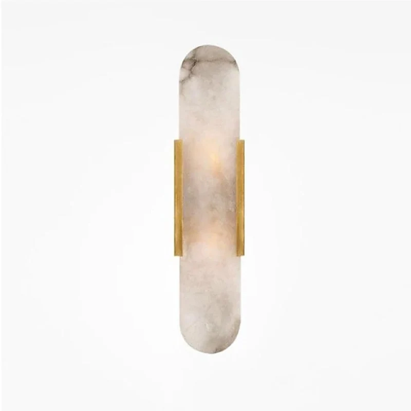 LED Wandlamp Metaal Dolomiet Kristal Slaapkamer Eetkamer Modern Leeslamp Zwart Goud Elegant Design Sfeerverlichting | Sansoti