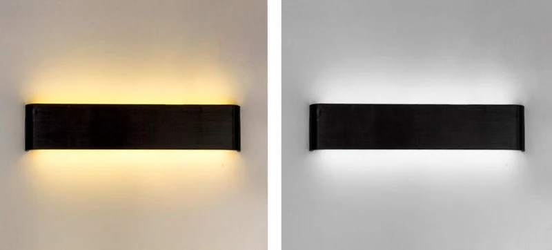LED Wandlamp Up & Down Verlichting Aluminium Acryl Sfeerlamp voor Woonkamer Slaapkamer Gang Modern Interieur | Sansoti