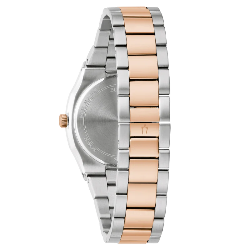 Bulova Surveyor 98P221 Damenuhr Bicolor • 11 Diamanten • Analoges Quarzwerk