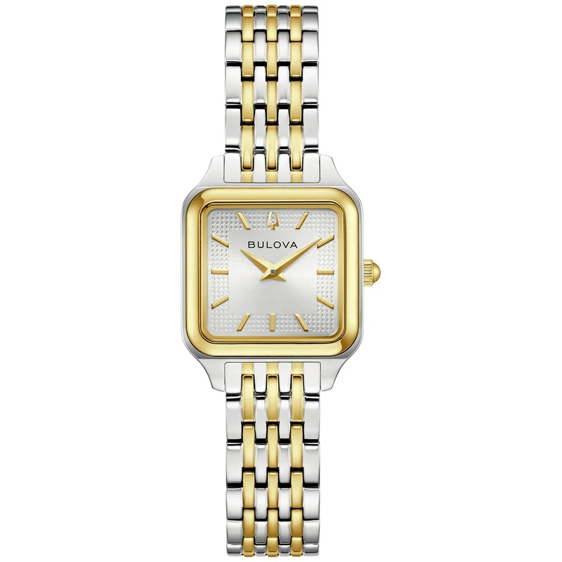 Bulova Sutton 98L330 Damenuhr Silber/Bicolor • Saphirglas • Quarzwerk