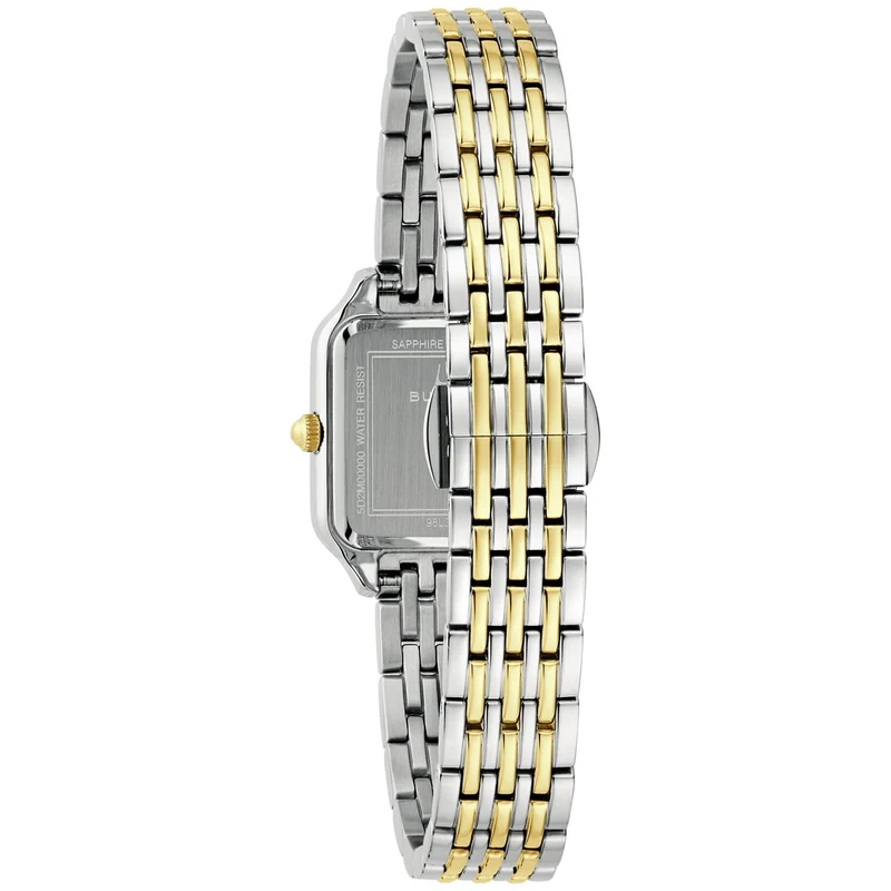 Bulova Sutton 98L330 Damenuhr Silber/Bicolor • Saphirglas • Quarzwerk