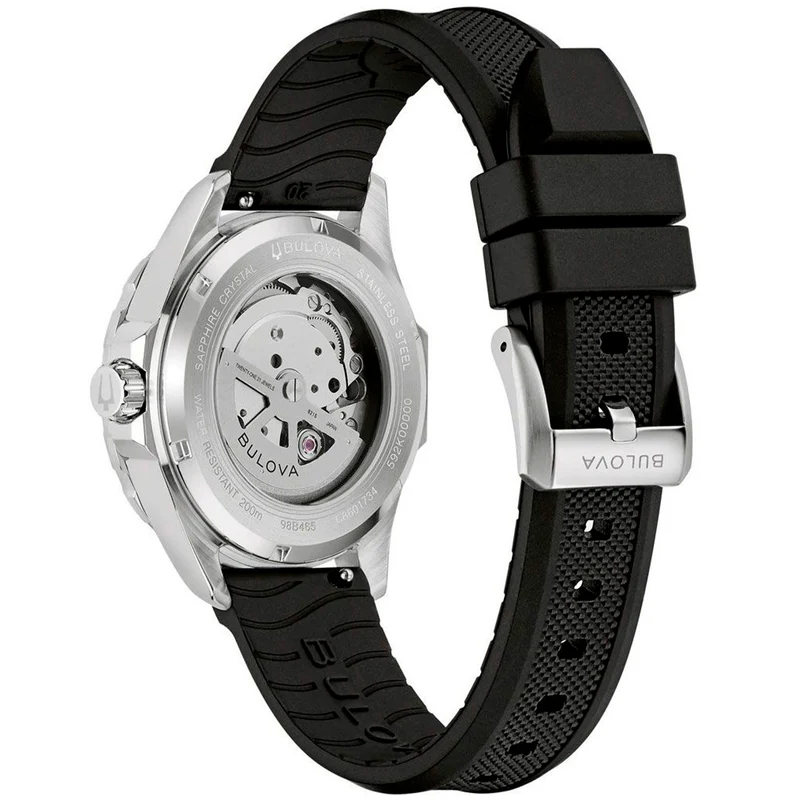 Bulova Marine Star 98B465 Herrenuhr Schwarz • Automatikwerk • Saphirglas