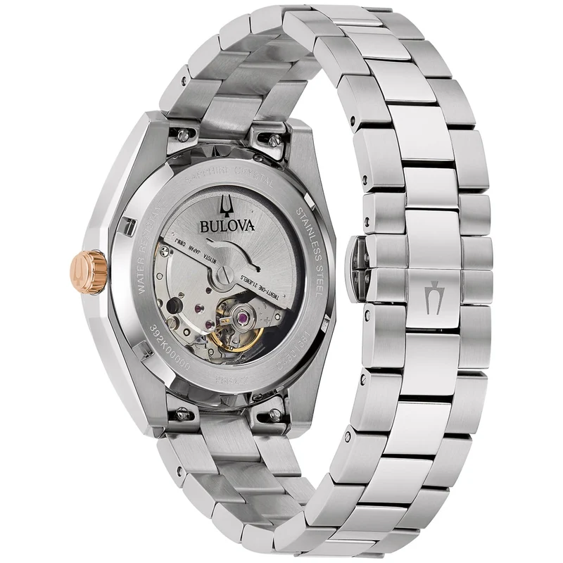 Bulova Surveyor 98B422 Herren Automatikuhr Bicolor/Weinrot • Saphirglas • Automatikwerk Kaliber 8215