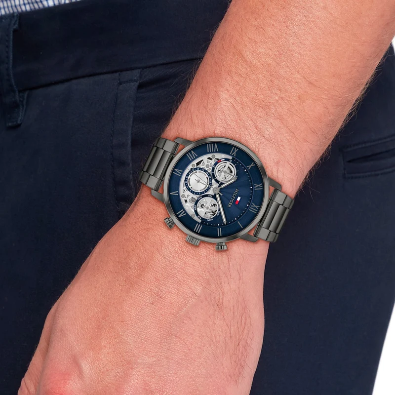 Tommy Hilfiger 1710707 Herren Armbanduhr • Quarzwerk • Edelstahlgehäuse