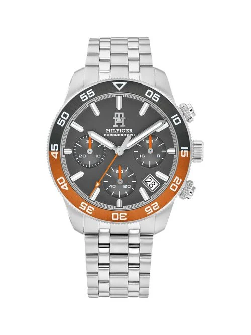 Tommy Hilfiger 1710692 Herren Armbanduhr Silber • Automatikwerk • Sichtboden