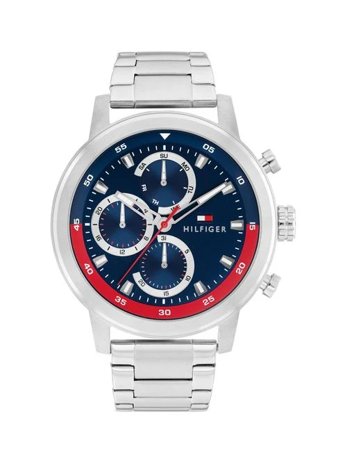 Tommy Hilfiger 1710692 Herren Armbanduhr Silber • Automatikwerk • Sichtboden