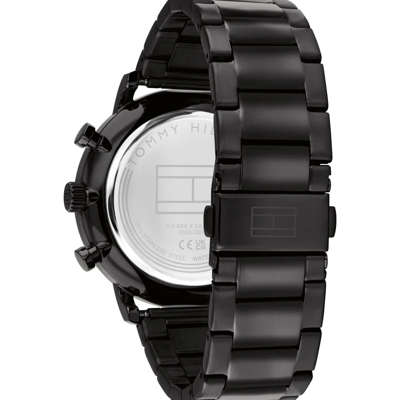 Tommy Hilfiger Legend 1710706 Herren • Ionenplattiertes Schwarzstahlgehäuse • Mineralglas
