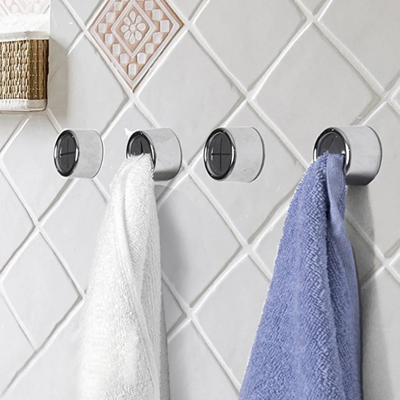 Handdoekhouder zelfklevend set 3 stuks RVS zilver keuken badkamer doekhouder wand zonder boren theedoek houder compact | Sansoti