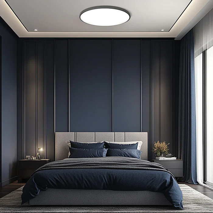 Ronde Plafondlamp Vlak Design LED Acryl Zwart Wit Goud Zilver Moderne Plafondverlichting Energiebesparend Woonkamer Slaapkamer | Sansoti