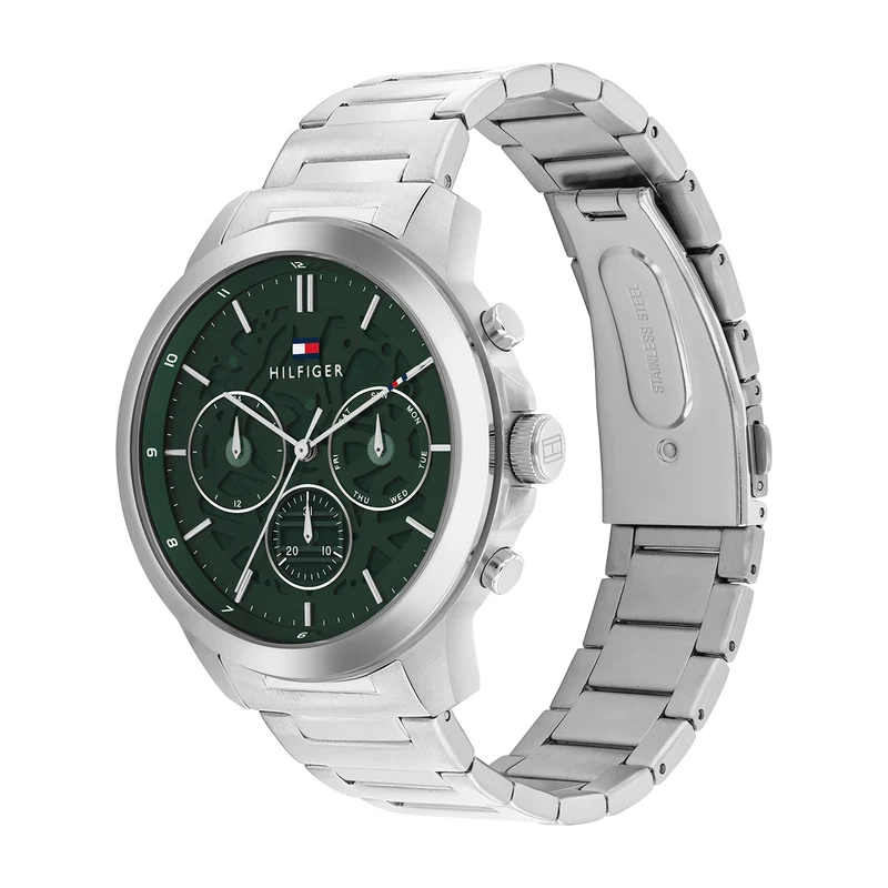 Tommy Hilfiger 1710686 Herren Armbanduhr Schwarz • Edelstahlgehäuse • Quarzwerk