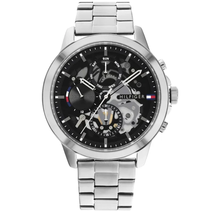 Tommy Hilfiger Henry 1710477 Herren • Skeleton-Zifferblatt • Mineralglas