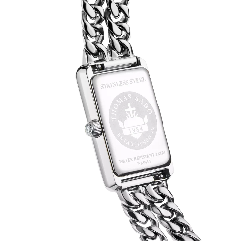 Thomas Sabo Bold Elegance WA0454-201-204 Damenuhr Pink • Mineralglas mit Saphirbeschichtung • 3 ATM Wasserdicht