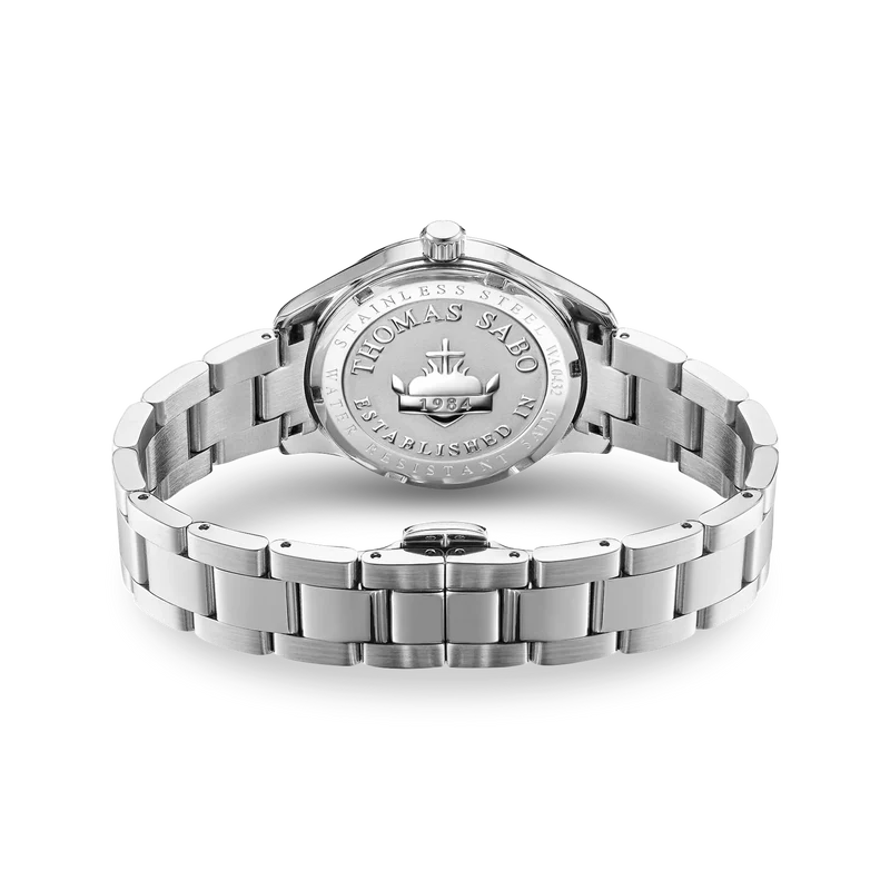 Thomas Sabo Schmetterlinge WA0432-201-203 Damenuhr Silberfarben • Lumineszierendes Zifferblatt • Saphirbeschichtetes Mineralglas