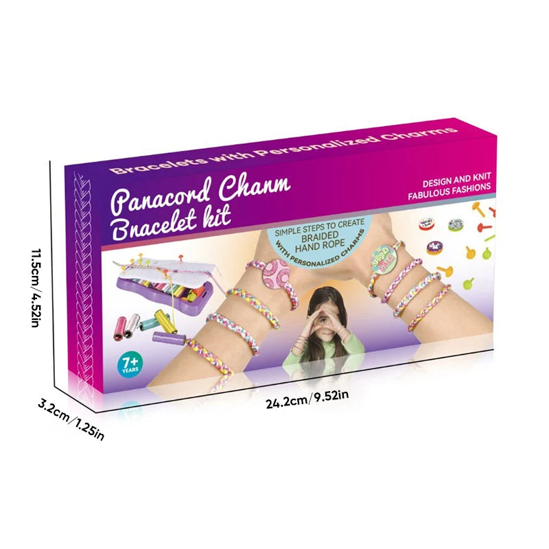 Vlechtset voor Kinderen Armbandjes Maken Creatief Speelgoed met Vlechtschijf Kralen en Accessoires DIY | Sansoti