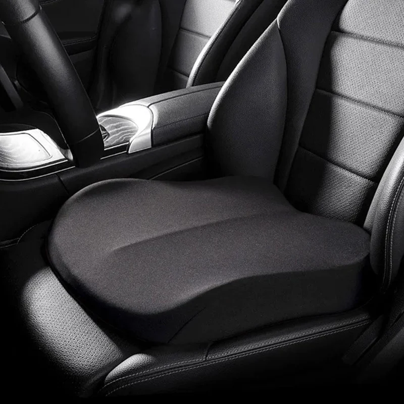 Ergonomisch Autokussen Wigvorm Memory Foam Zitverhoging Anti-Slip Ademend Comfort voor Lange Ritten Auto | Sansoti