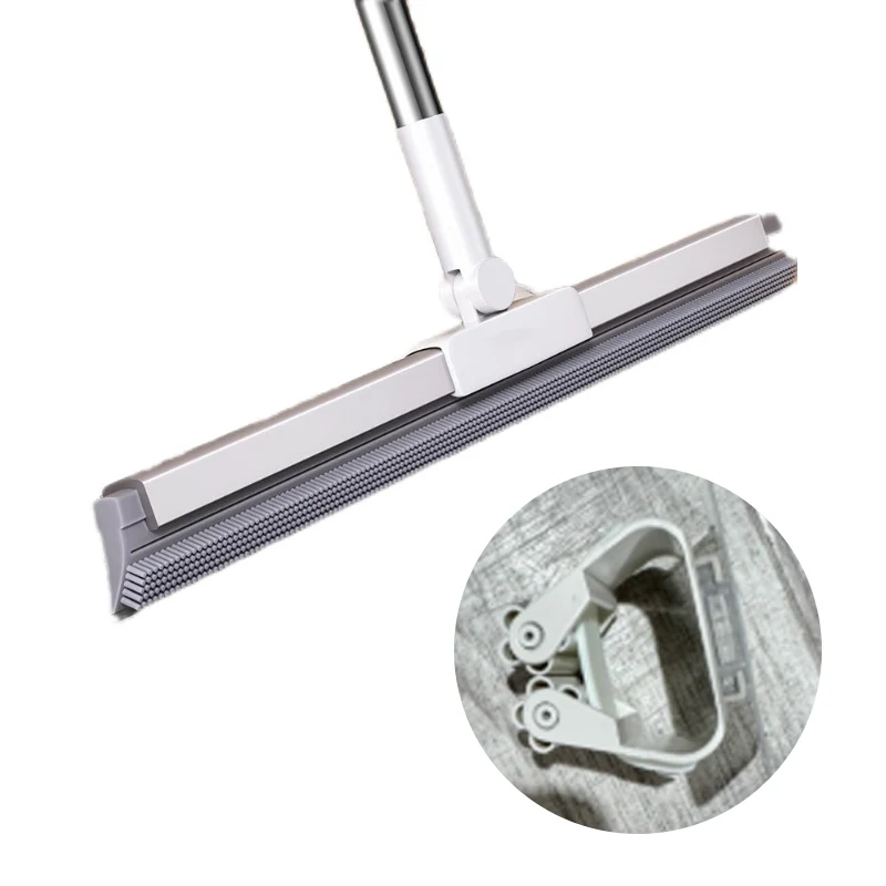 Vloerwisser met Rubberen Lip en TPE Borstels 30cm 50cm Multifunctioneel Schoonmaken voor Harde Vloeren | Sansoti