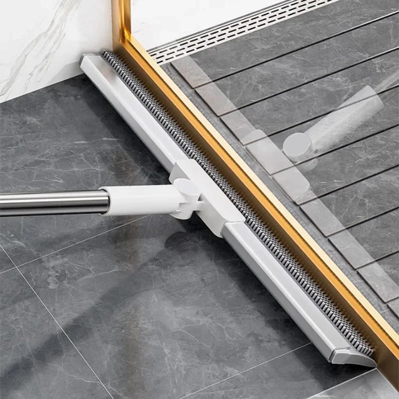 Vloerwisser met Rubberen Lip en TPE Borstels 30cm 50cm Multifunctioneel Schoonmaken voor Harde Vloeren | Sansoti