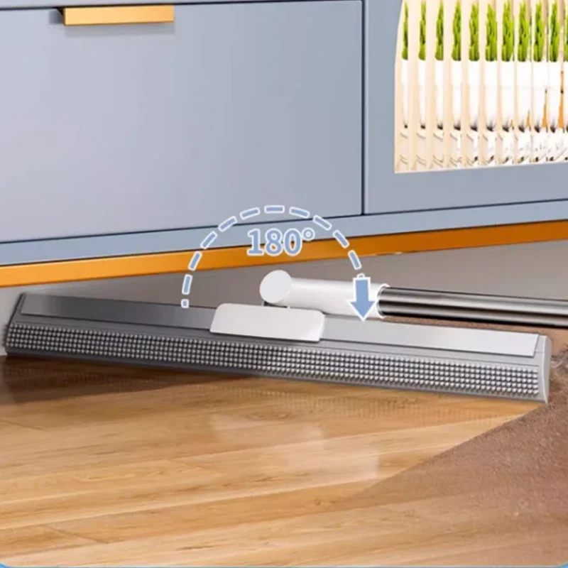 Vloerwisser met Rubberen Lip en TPE Borstels 30cm 50cm Multifunctioneel Schoonmaken voor Harde Vloeren | Sansoti